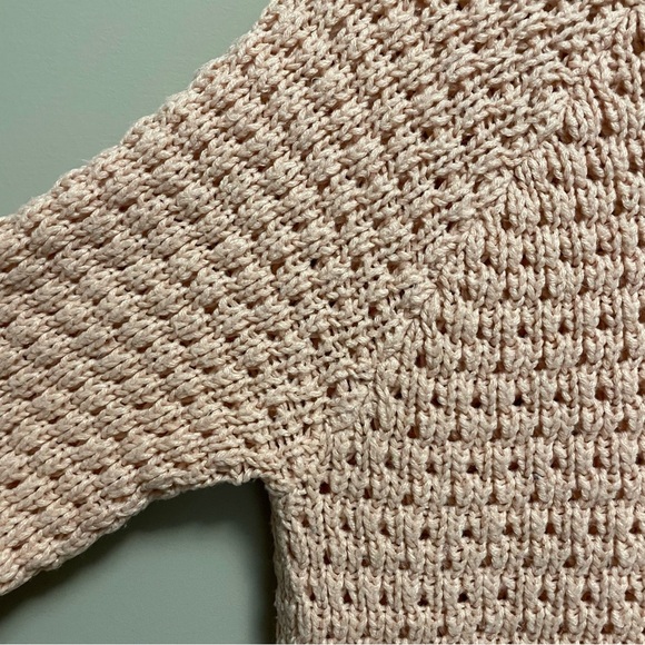 Noisy May Peachy Pink Chunky Knit Turtleneck Sweater Oversized Women’s Small - Picture 3 of 10